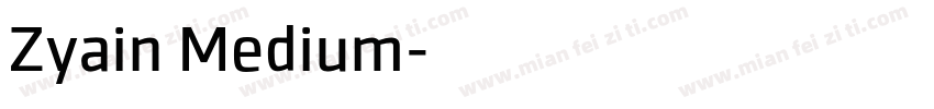 Zyain Medium字体转换